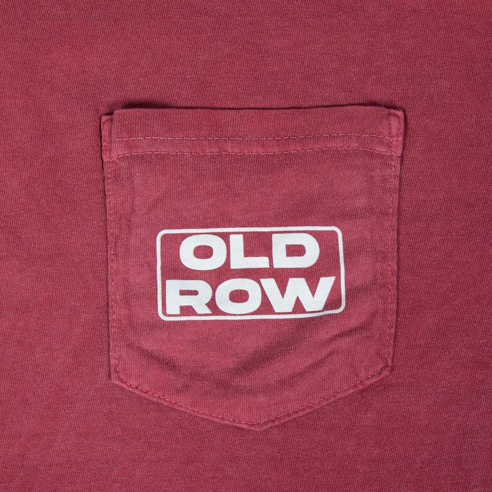 Old Row Tuscaloosa Camo Short Sleeve Pocket T-Shirt - Crimson
