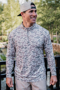 Thumbnail for Classic Deer Camo Performance Quarter Zip