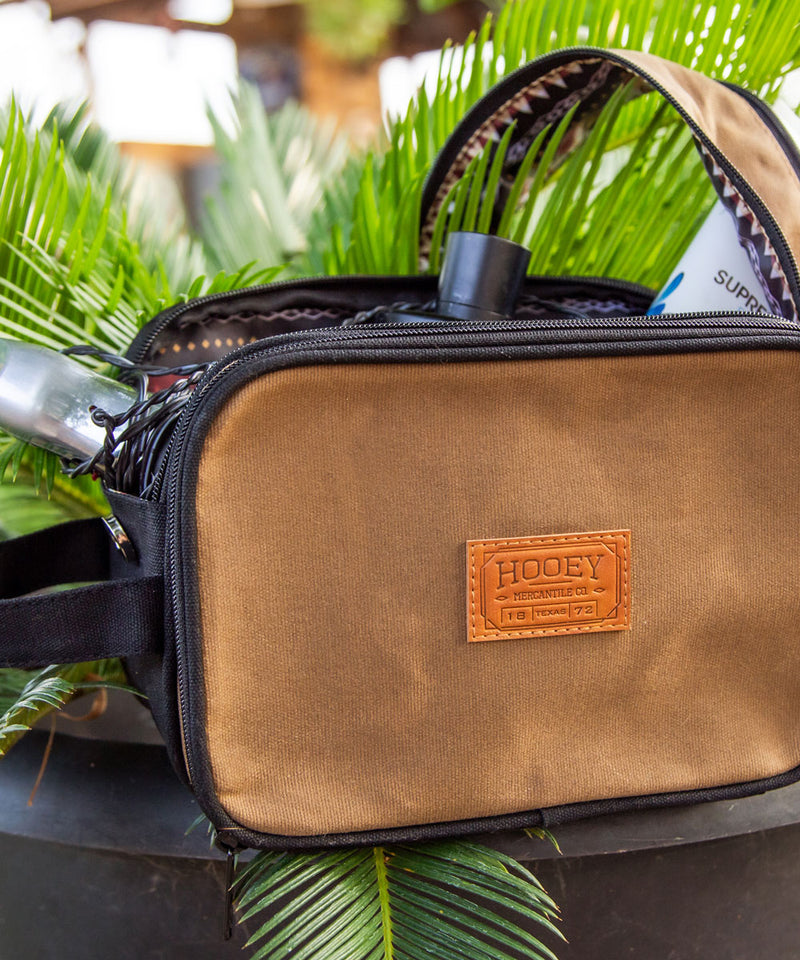 Hooey Dopp Kit - Brown/Black Aztec Interior