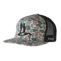 Thumbnail for Roost 3D Puff Old School Camo 7 Panel Cap