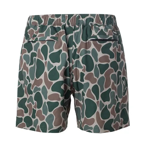 Roost Old School Camo Performance Button Short
