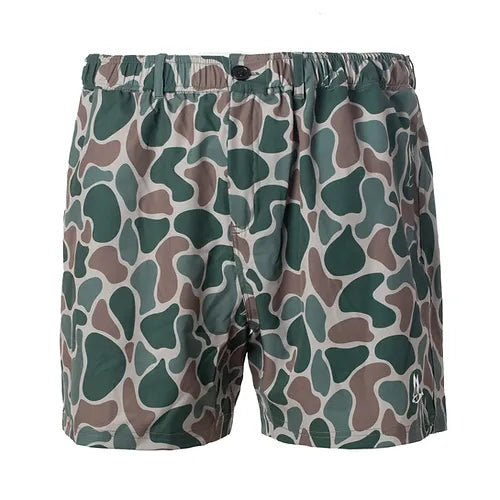 Roost Old School Camo Performance Button Short