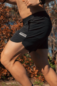 Thumbnail for Burlebo Lined Running Short - Black