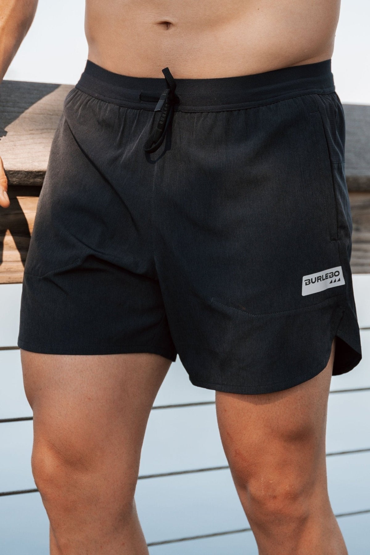 Burlebo Lined Running Short - Black