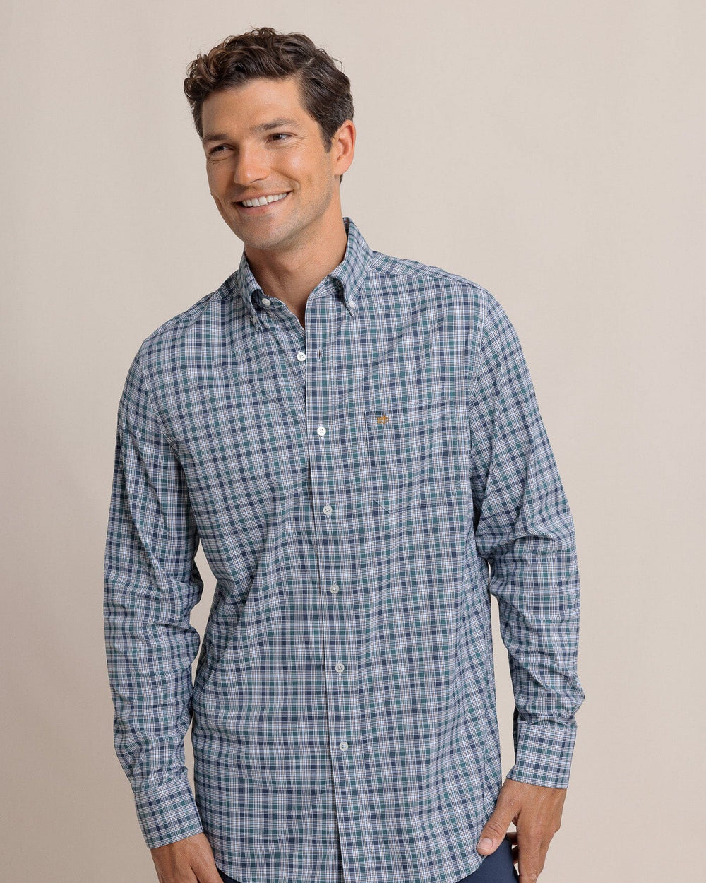 Saltgrass Intercoastal Long Sleeve Spot Shirt - Salt Meadow