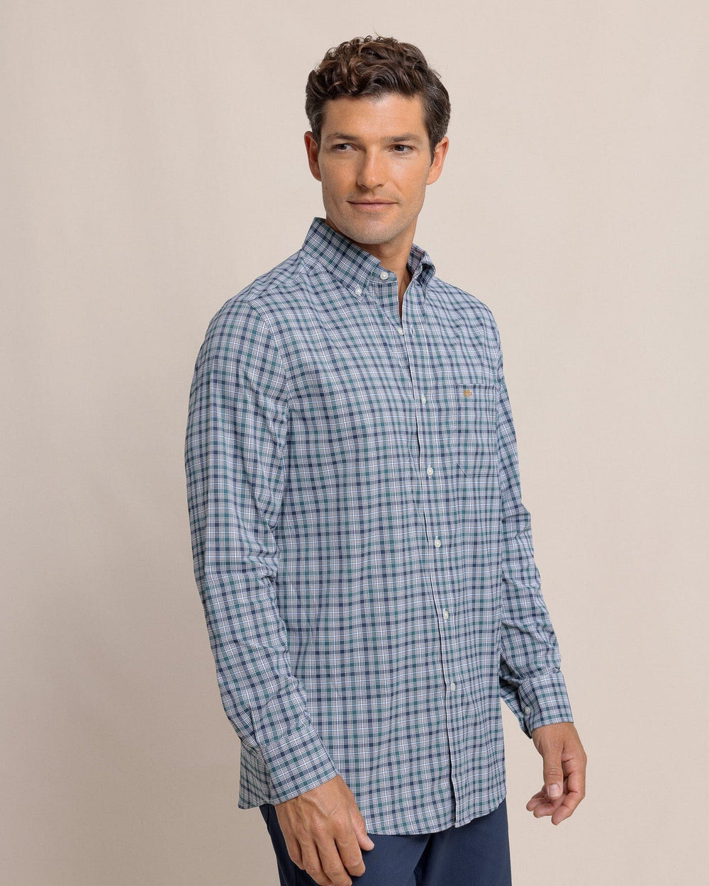 Saltgrass Intercoastal Long Sleeve Spot Shirt - Salt Meadow