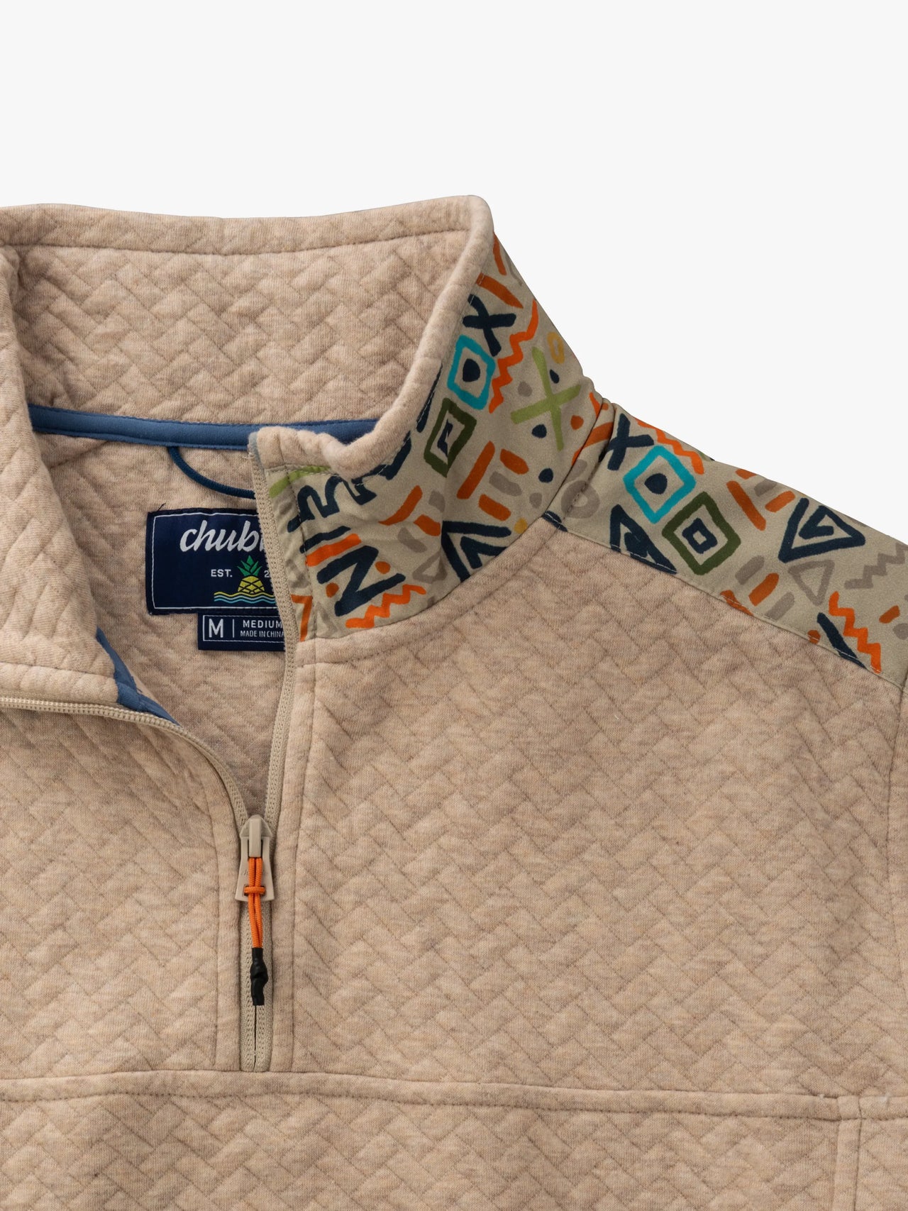 The Sandstorm Quilted Quarter Zip - Cream