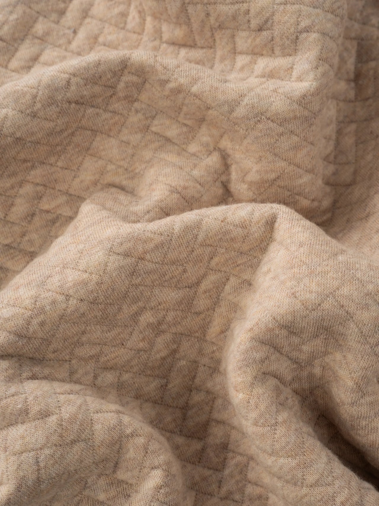 The Sandstorm Quilted Quarter Zip - Cream