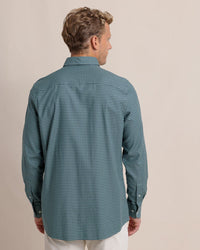 Thumbnail for Shemwood Plaid Skipjack Long Sleeve Sport Shirt - Frosty Spruce