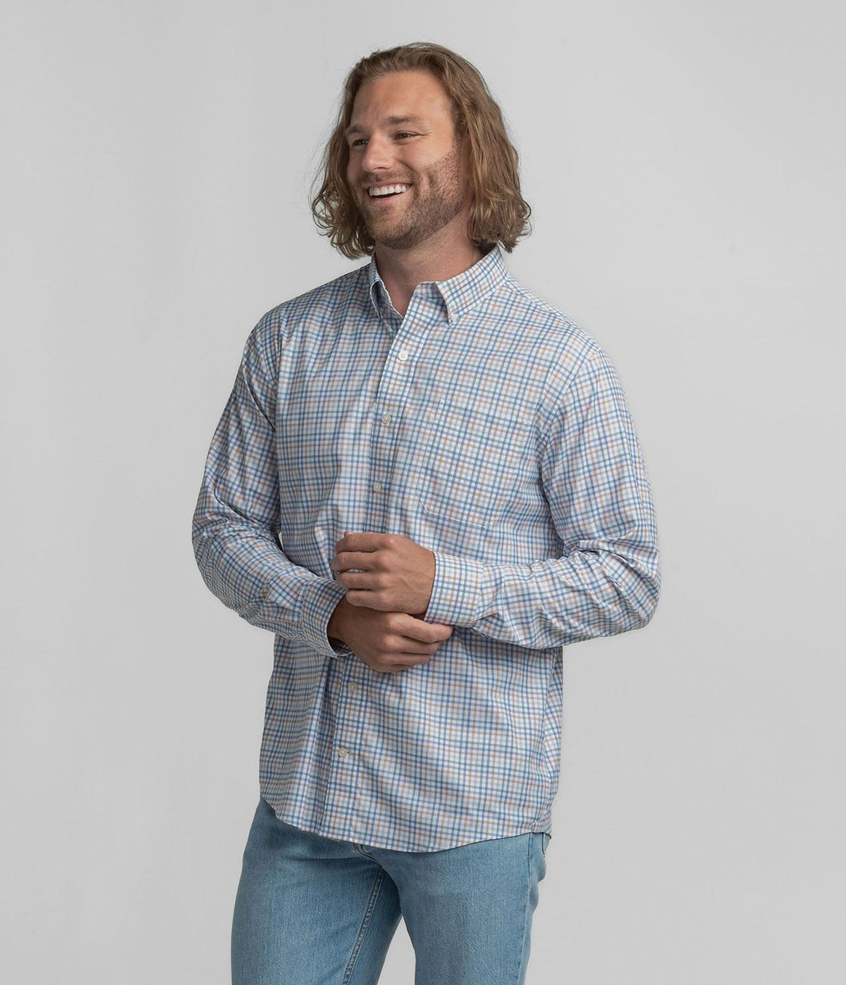 Samford Check LS Button Down - Oxford