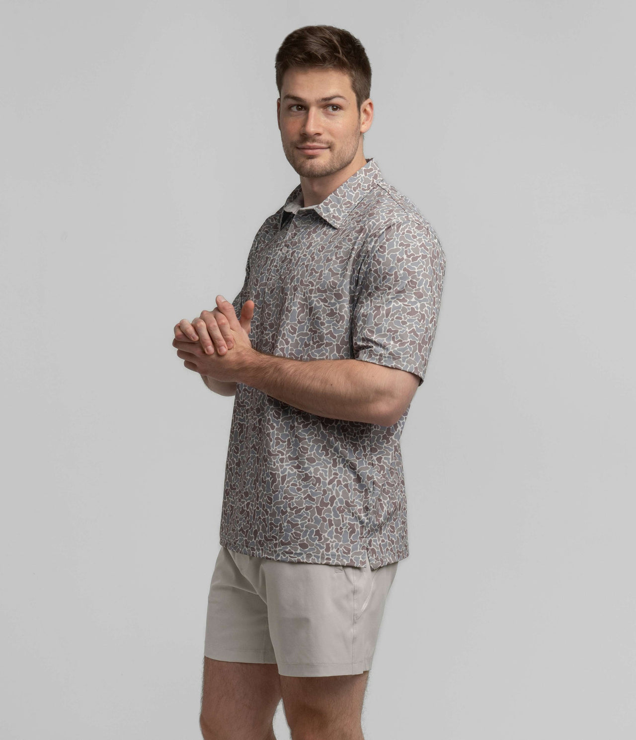 Hunters Hideaway Printed Performance Polo - Ridgeline