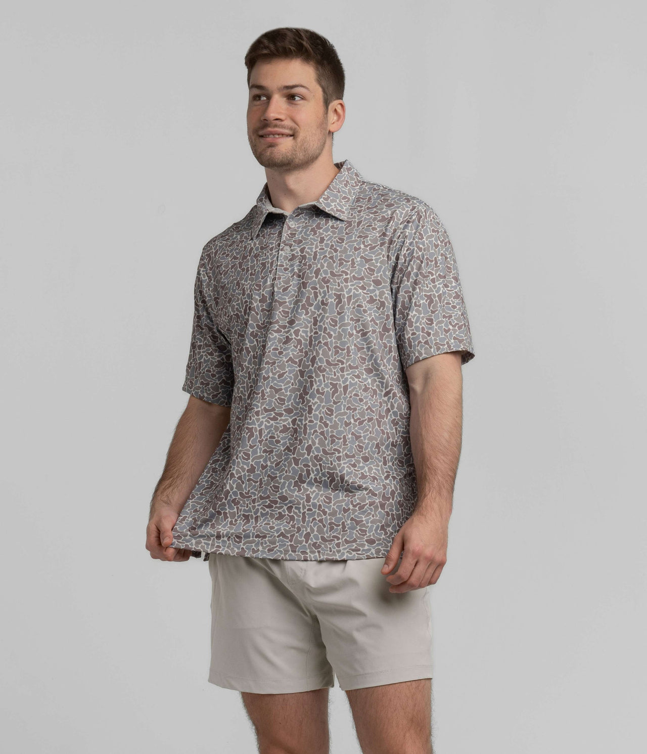 Hunters Hideaway Printed Performance Polo - Ridgeline
