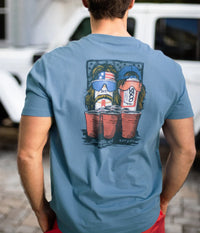 Thumbnail for Redemption Shot SS Tee - Nautical Blue