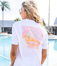 Thumbnail for Tropical Sunset SS Tee - White