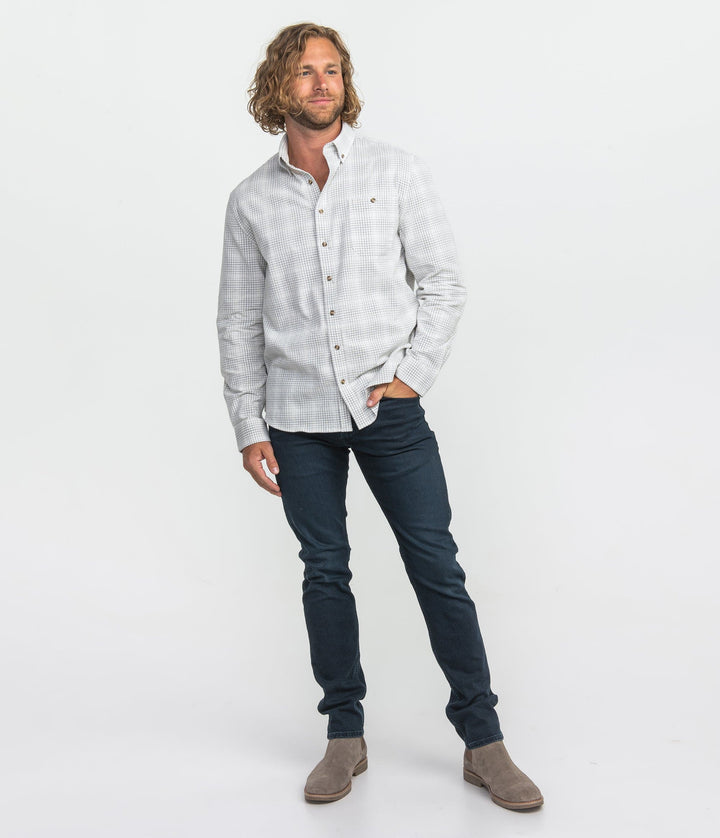 Braxton Lightweight Cord Flannel - Glacier