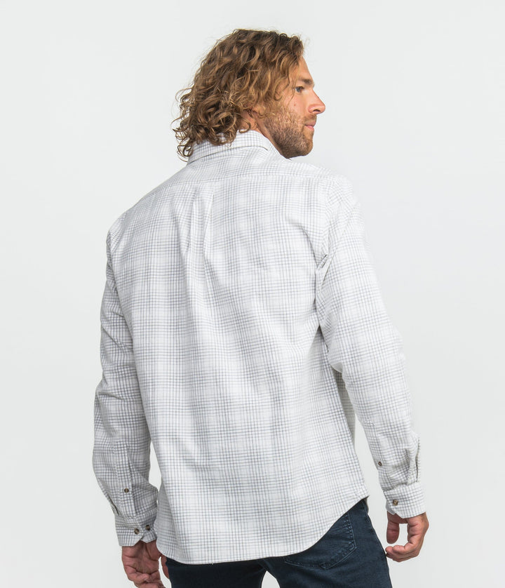 Braxton Lightweight Cord Flannel - Glacier