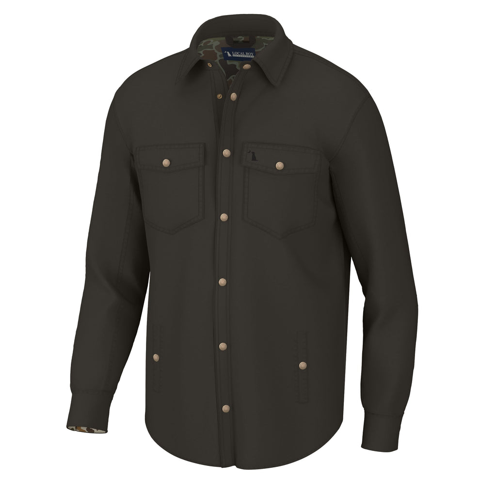 Sportsman's Shacket - Dark Brown