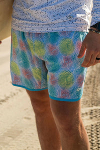Thumbnail for Mayan Neon Colored Swim Trunks