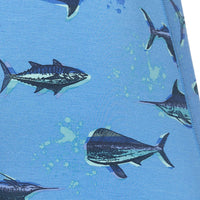 Thumbnail for Ultra Super Soft Boxer Brief - Fish On Sail Blue