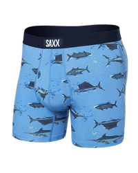 Thumbnail for Ultra Super Soft Boxer Brief - Fish On Sail Blue