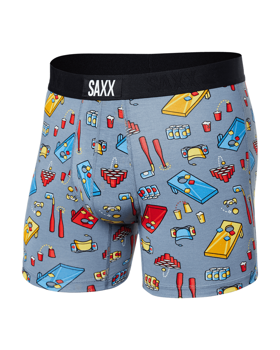 Vibe Super Soft Boxer Brief - Beer Olympics Grey