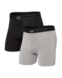 Thumbnail for 2 Pack Daytripper Boxer Brief - Black/Heather Grey