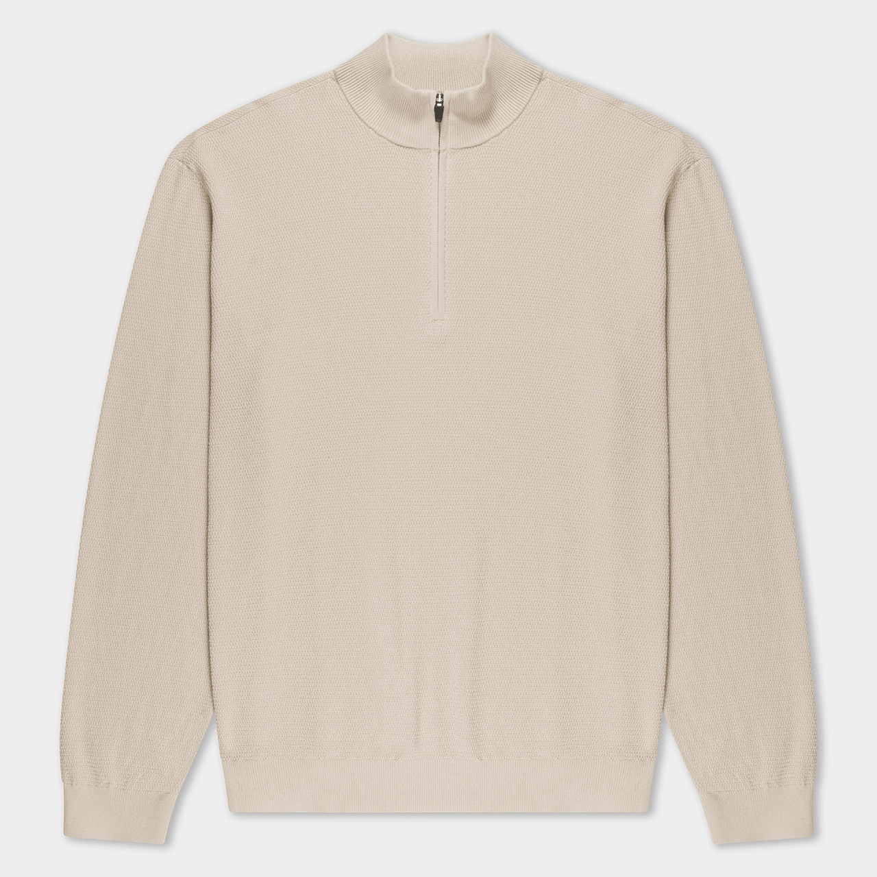 Home Bound Knit Quarter Zip - Oatmeal