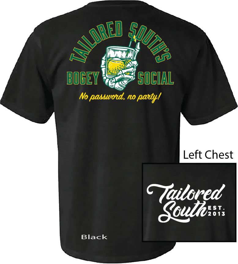 Tailored South Bogey SS Tee - Black