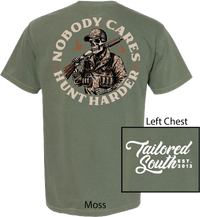 Thumbnail for Tailored South Hunt Harder SS Tee - Moss Green