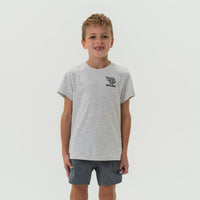 Thumbnail for Youth Flying B Classic Deer Camo Logo Short Sleeve T-Shirt - Ash Grey