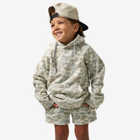 Thumbnail for Youth Vintage Washed Fleece Hoodie - Classic Deer Camo