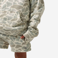 Thumbnail for Youth Vintage Washed Fleece Hoodie - Classic Deer Camo