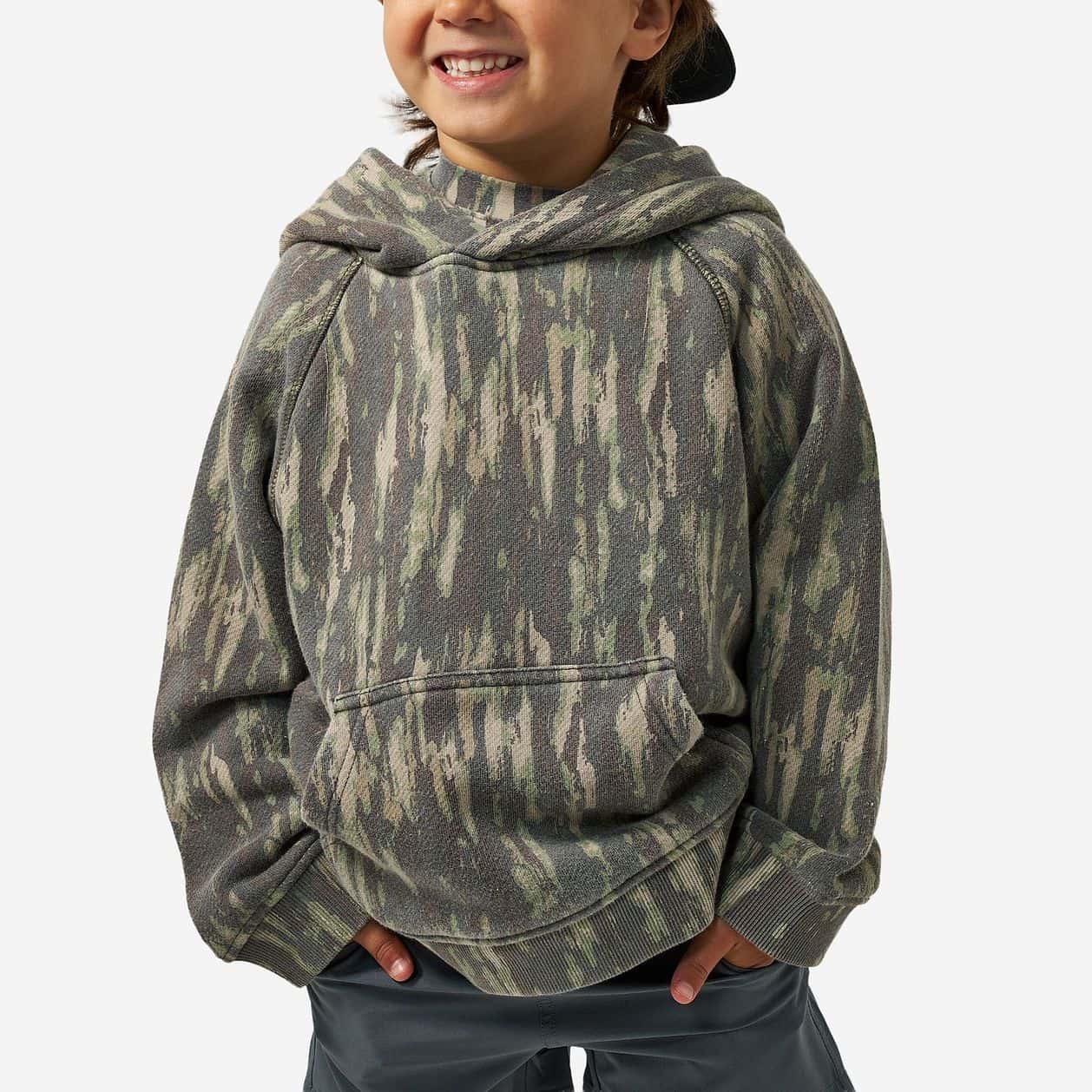 Youth Vintage Washed Fleece Hoodie - Midland Camo