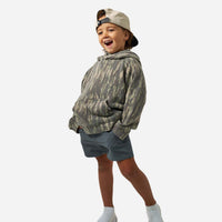 Thumbnail for Youth Vintage Washed Fleece Hoodie - Midland Camo