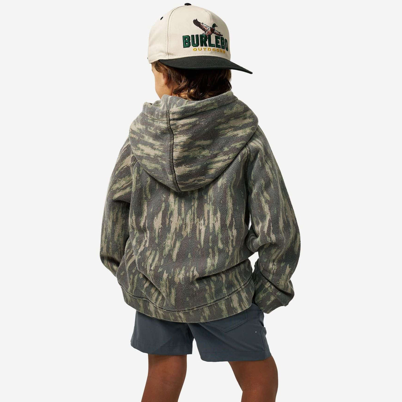 Youth Vintage Washed Fleece Hoodie - Midland Camo