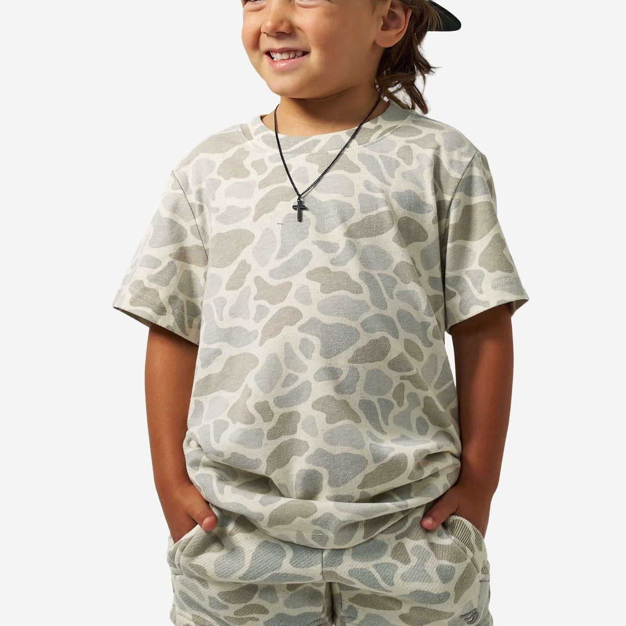 Youth - Vintage Washed Tee - Classic Deer Camo