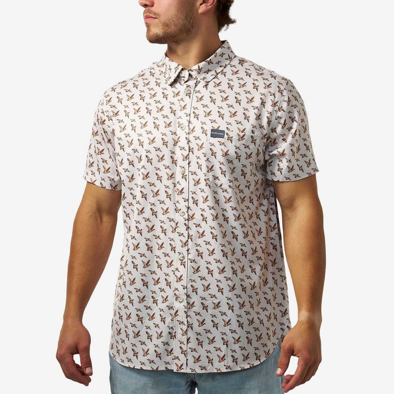 Performance Button Up - Mallards Flying In