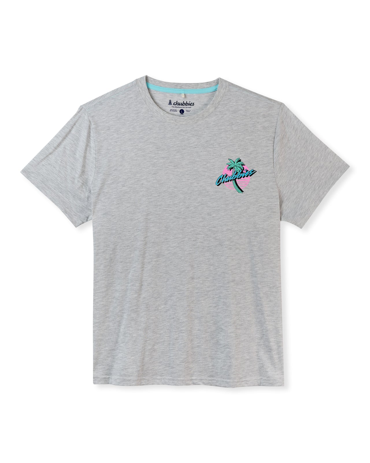 The Crooked Palms Non Pocket SS Tee - Heather Grey