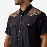 Thumbnail for Performance Western Shirt - Deer SZN - Black & Gauge Camo
