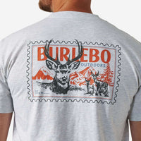 Thumbnail for Burlebo Buck Stamp Short Sleeve T-Shirt - Ash Grey