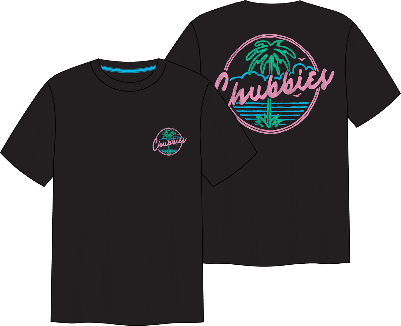 The Night Never Sleeps Non Pocket SS Tee - Black