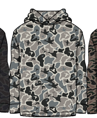 Thumbnail for Youth Performance Hoodie - Mallard Mayhem Camo