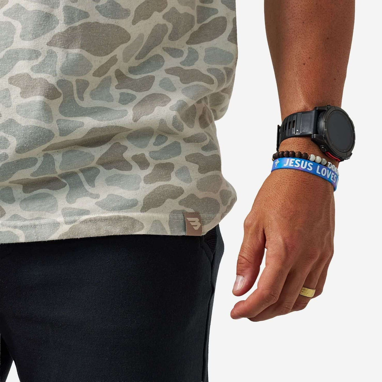 Vintage Washed Short Sleeve T-Shirt - Classic Deer Camo
