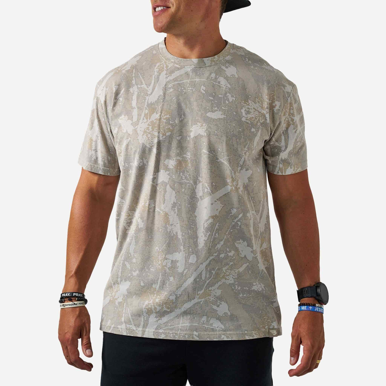 Vintage Washed Short Sleeve T-Shirt - Drifter Camo