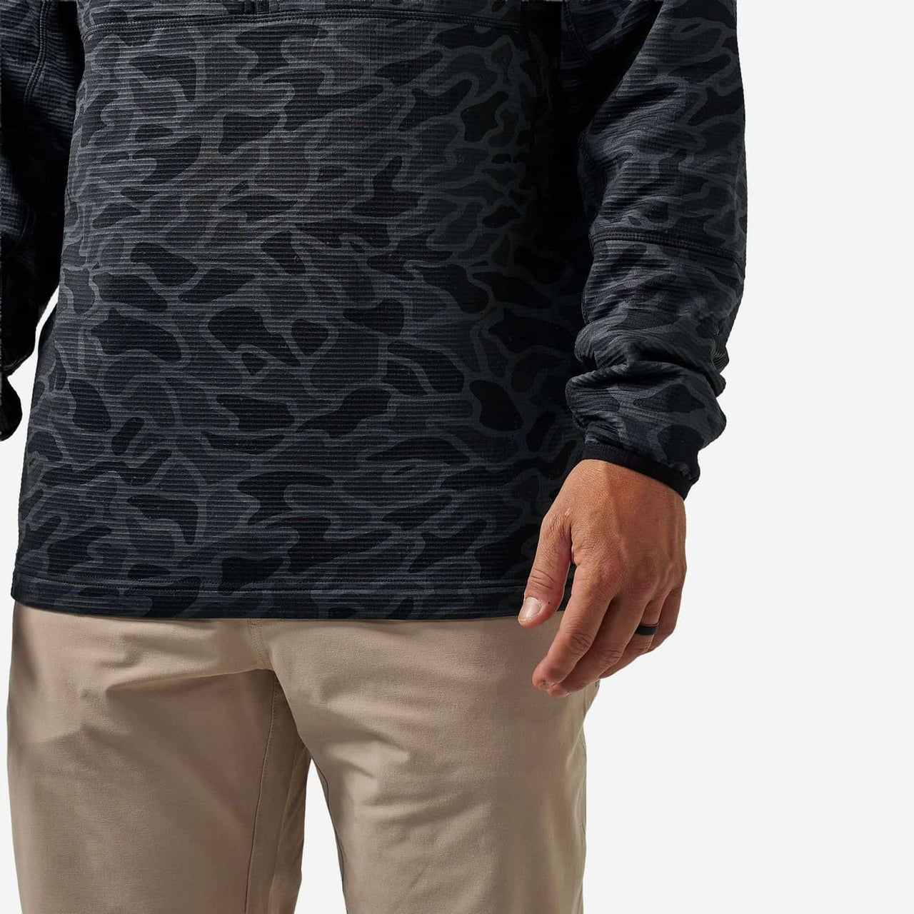 Blaze Tech Quarter Zip - Black Camo