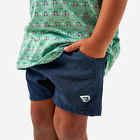 Thumbnail for Youth Athletic Shorts - Heather Navy