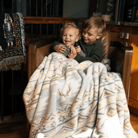 Thumbnail for BLB Sherpa Blanket - WhiteTail Aztec (Cream)