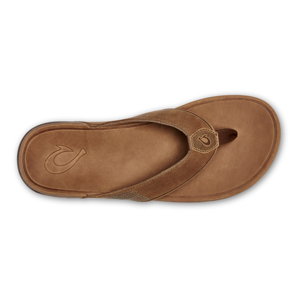 Tuahine Men's Waterproof Leather Beach Sandal - Toffee