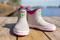 Thumbnail for Youth - Pink/Grey Buoy Boots