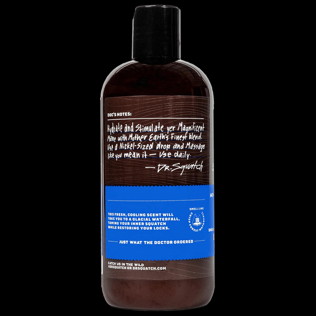 Dr. Squatch Men's Natural Shampoo Fresh Falls, Sulfate & Paraben Free, 8 oz